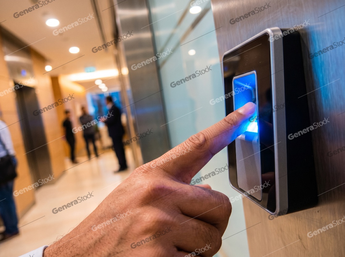 Biometric Fingerprint Scanner for Secure Access Control in Modern Office Building