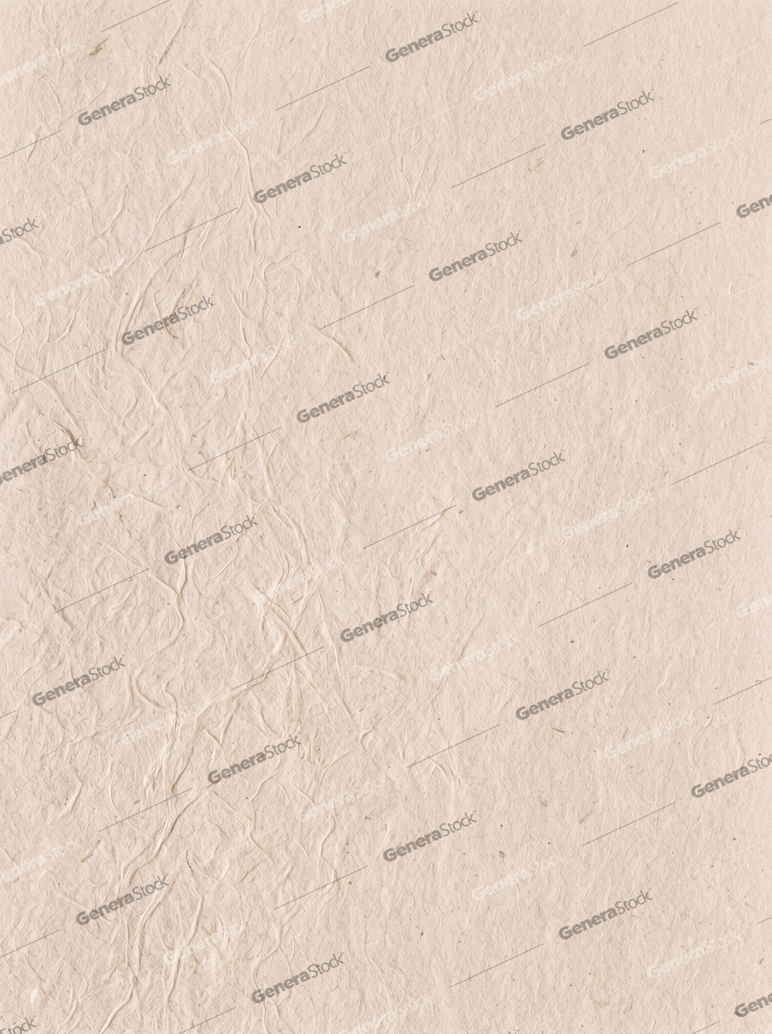 Textured Light Beige Handmade Paper Background with Visible Organic Fibers