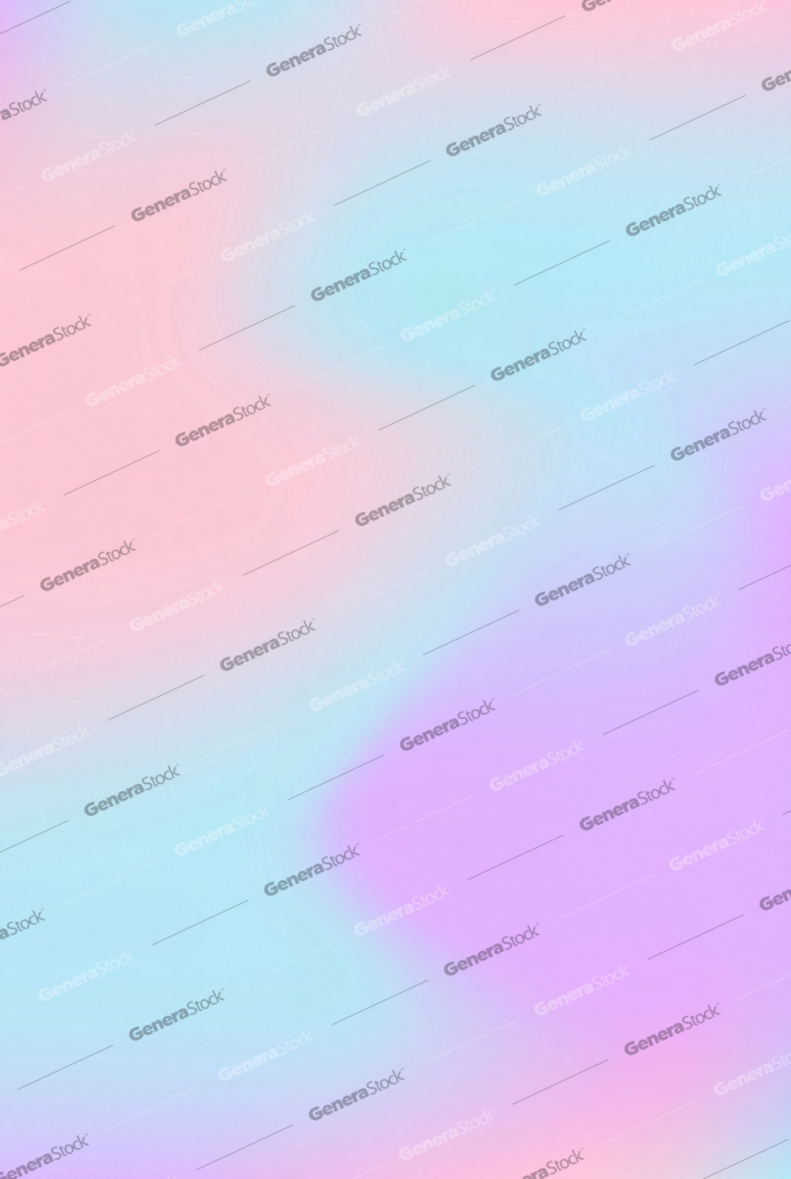Abstract soft pastel holographic gradient background with smooth transitions of pink, light blue, and lavender purple colors
