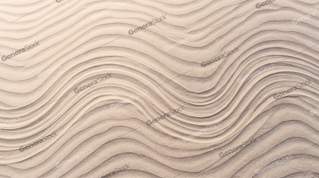 Abstract Zen Sand Pattern with Wavy Ripples and Soft Texture