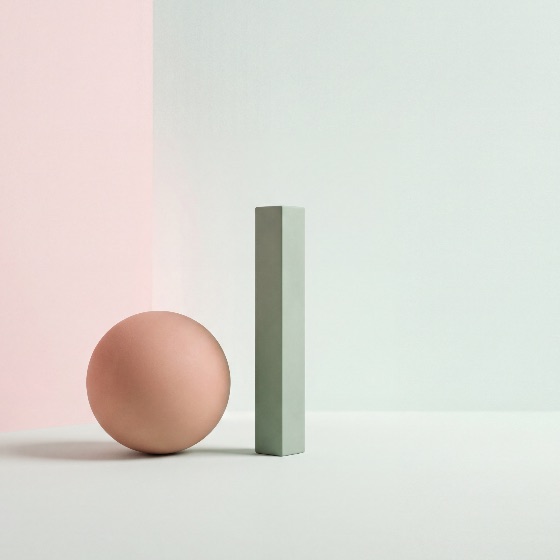 minimalist, geometric, composition, featuring, pink, sphere, and, green, rectangular, column, pastel, background, abstract, prism, shapes, modern, clean, design, art, still, life, simple, aesthetic, soft, matte, balance, symmetry, architecture, concept, backgrounds, textures