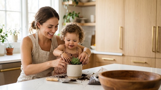 happy, mother, and, her, toddler, daughter, potting, succulent, plant, together, bright, kitchen, child, family, gardening, planting, home, bonding, education, learning, hobby, indoor, plants, lifestyle, happiness, smiling, nurturing, childhood, parenting, activity, messy, soil, pot, ceramic, modern, interior, sunny, woman, girl, small, growth, nature, green, love, caring, leisure, domestic, life, togetherness, female, young, caucasian, houseplant, hobbyist, people
