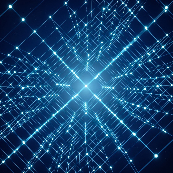 futuristic, blue, digital, network, grid, with, glowing, nodes, and, lines, representing, big, data, global, connectivity, artificial, intelligence, cyberspace, technology, abstract, connection, background, communication, internet, tech, science, information, cyber, web, link, light, line, structure, neural, matrix, virtual, innovation, computer, system, telecommunication