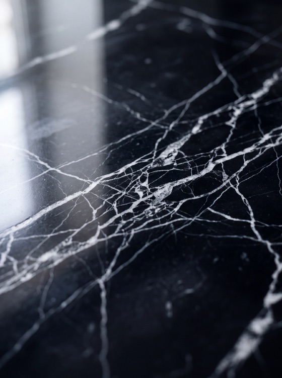 elegant, black, marble, surface, with, intricate, white, veins, and, polished, finish, showing, shallow, depth, field, texture, background, luxury, stone, pattern, abstract, dark, material, interior, design, granite, slab, natural, mineral, backdrop, countertop, floor, decor, architectural, macro, close-up, reflection, smooth, shiny, contrast, backgrounds, textures
