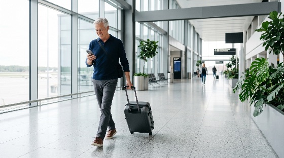smiling, senior, man, walking, bright, airport, terminal, with, suitcase, and, checking, his, smartphone, travel, businessman, vacation, technology, mobile, luggage, departure, arrival, tourism, lifestyle, mature, happy, transportation, flight, trip, passenger, modern, indoor, business, gray, hair, connection, communication, navigation, hall, concourse, boarding, holiday, traveler, tourist, male, adult, professional, interior, people