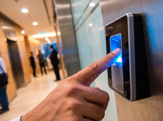 biometric, fingerprint, scanner, for, secure, access, control, modern, office, building, security, technology, identification, authentication, hand, finger, scanning, reader, corporate, electronic, safety, verification, digital, sensor, business, entrance, protection, data, high-tech, glowing, blue, light, privacy, system, authorization, finance