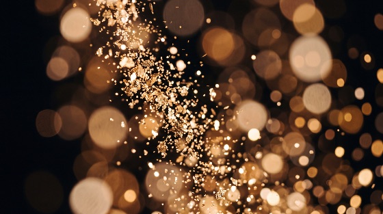 abstract, golden, glitter, and, bokeh, background, with, shimmering, gold, flakes, particles, luxury, festive, celebration, sparkling, dust, metallic, dark, black, light, glow, shining, elegant, texture, macro, holiday, christmas, new, year, wedding, magic, dream, soft, blurred, wealth, rich, decorative, design, element, overlay, backgrounds, textures