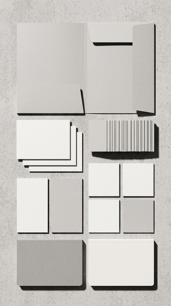 blank, corporate, identity, stationery, set, mockup, textured, concrete, surface, featuring, folder, business, cards, and, notebooks, for, branding, presentation, card, notebook, minimalist, background, template, design, portfolio, paper, office, professional, collection, flat, lay, top, view, gray, white, empty, marketing, document, finance