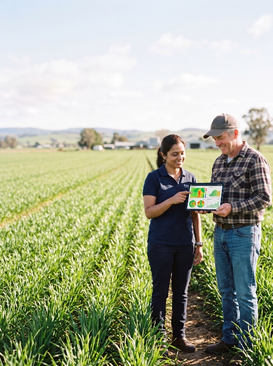 agronomist, and, farmer, analyzing, crop, data, tablet, green, field, for, precision, agriculture, smart, farming, technology, analysis, crops, digital, agribusiness, innovation, farm, consulting, rural, sustainability, monitoring, growth, outdoors, collaboration, professional, summer, daylight, heat, map, management, modern, agricultural, diverse, teamwork