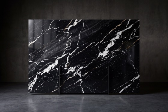 luxury, polished, black, marble, slab, with, elegant, white, veining, minimalist, interior, design, natural, stone, texture, architecture, dark, modern, concrete, floor, showroom, material, decor, surface, pattern, high-end, premium, nero, marquina, construction, home, architectural, background, abstract, mineral, backgrounds, textures