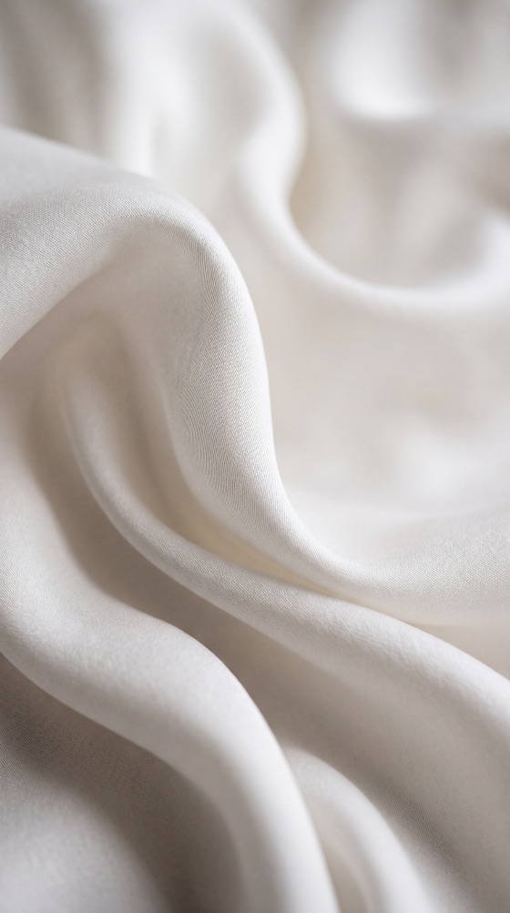 luxurious, white, silk, fabric, texture, with, soft, folds, and, elegant, drapes, for, background, satin, luxury, drape, material, cloth, smooth, minimalist, clean, ivory, cream, textile, wavy, flowing, abstract, macro, close-up, bridal, wedding, fashion, interior, design, serene, calm, delicate, sheen, pearl, off-white, bedding, sheet, curtain, drapery, backgrounds, textures