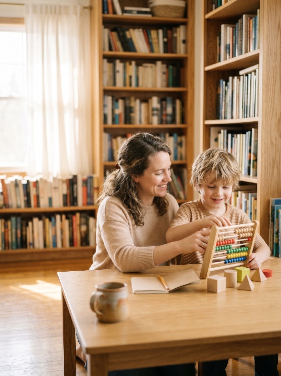 mother, and, young, son, learning, math, with, wooden, abacus, cozy, home, library, education, child, boy, woman, arithmetic, counting, bookshelves, books, homeschooling, family, parenting, teaching, student, teacher, toys, childhood, early, development, play, smiling, happy, interior, lifestyle, domestic, knowledge, intelligence, skills, classroom, tutor, mentorship, bonding, relationship, curiosity, concentration, focus, elementary, preschool, kindergarten, academic, study, notebook, blocks