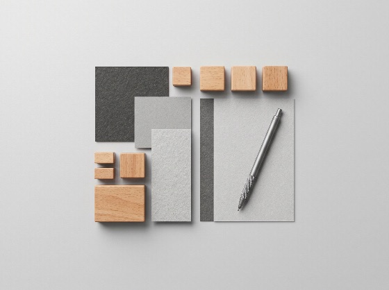 minimalist, corporate, identity, mockup, with, wooden, blocks, textured, paper, sheets, and, silver, pen, neutral, background, stationery, branding, design, office, flat, lay, top, view, geometric, architecture, texture, grey, professional, workspace, creative, template, portfolio, material, samples, wood, mechanical, pencil, clean, organized, layout, objects, still, life