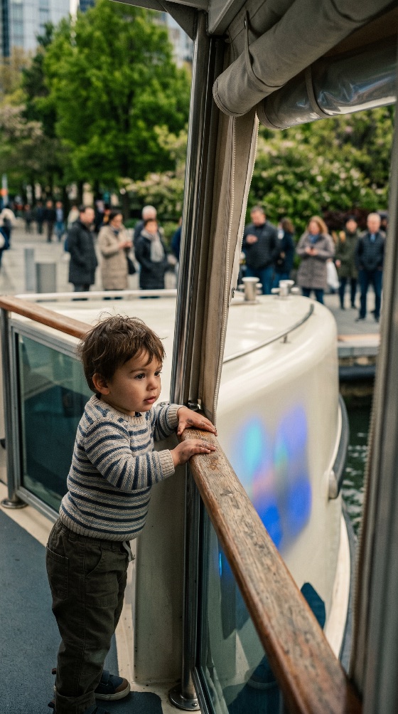 young, boy, striped, sweater, looking, out, from, boat, city, dock, toddler, travel, child, childhood, vacation, ferry, sightseeing, curious, railing, outdoors, tourism, family, leisure, exploration, little, male, people, pier, harbor, journey, adventure, transportation, urban, lifestyle, tourist, passenger, deck, waterfront