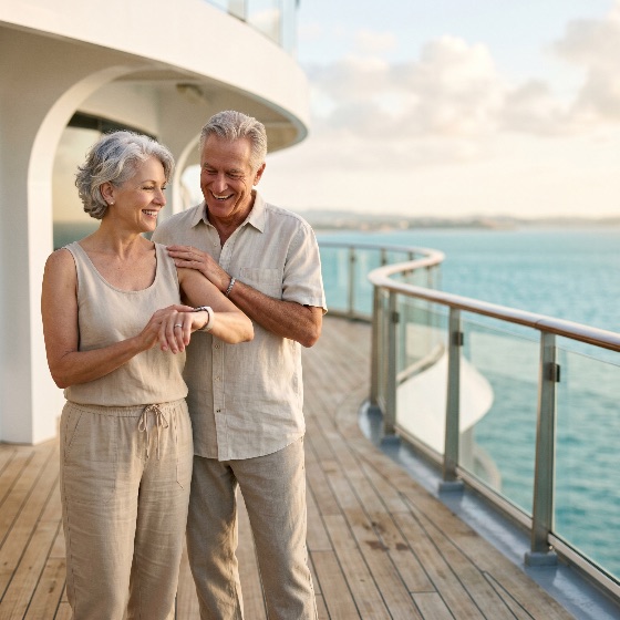 happy, senior, couple, enjoying, luxury, cruise, vacation, while, checking, smartwatch, deck, sunset, ship, retirement, travel, ocean, health, fitness, lifestyle, happiness, smiling, elderly, together, sea, tourism, leisure, active, seniors, wellness, technology, wearable, voyage, holiday, summer, linen, clothing, relationship, love, outdoor, yacht, adventure, golden, hour, caucasian, husband, wife, mature, aging, well, prosperity, wealth, relaxation, people