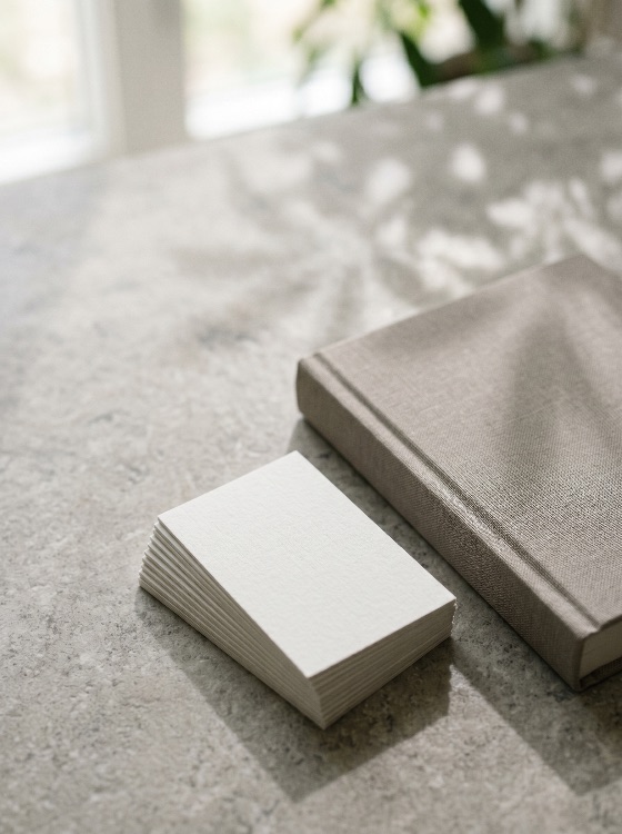minimalist, mockup, blank, business, cards, and, linen-bound, notebook, textured, stone, surface, with, soft, sunlight, leaf, shadows, card, stationery, branding, linen, table, shadow, professional, clean, corporate, identity, paper, stack, texture, aesthetic, natural, light, office, design, template, white, grey, elegant, simple, finance